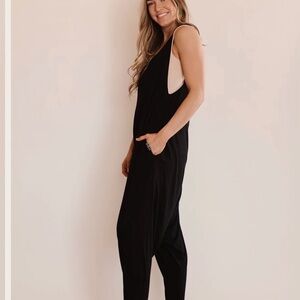 Momper Romper. Size small. Women's Black Sleeveless Jumpsuit/maternity